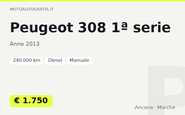 Peugeot 308 1ª serie