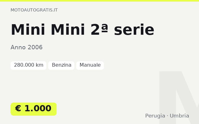 Mini Mini 2ª serie