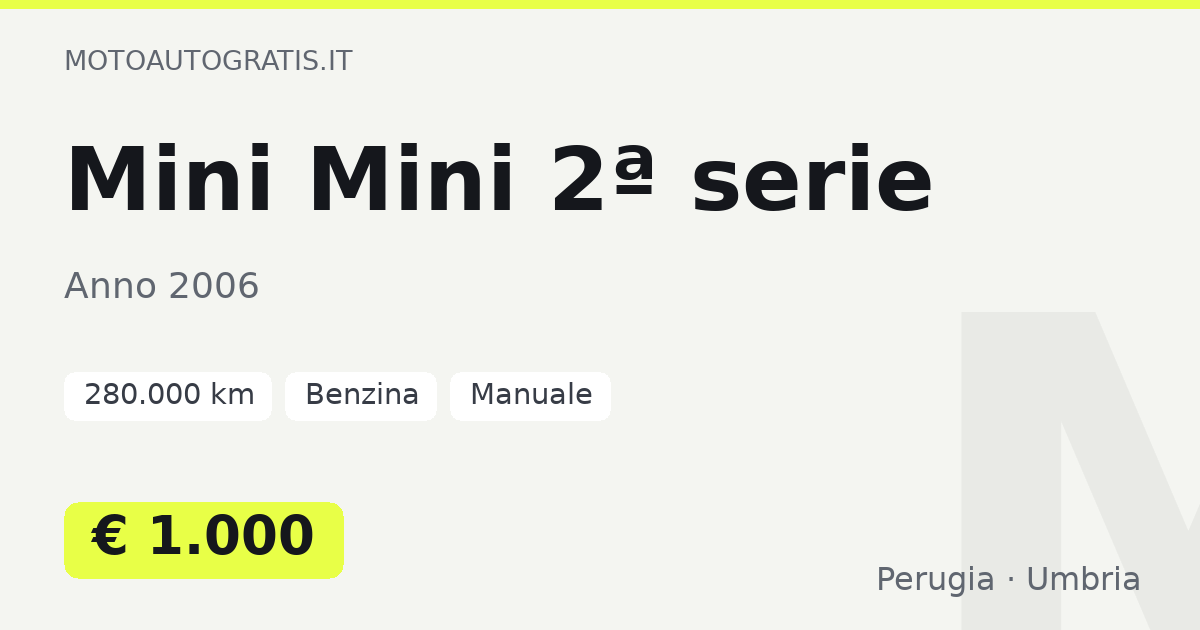 Mini Mini 2ª serie