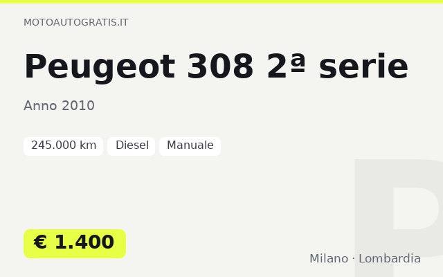Peugeot 308 2ª serie