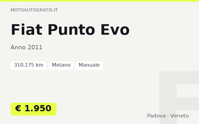 Fiat Punto Evo