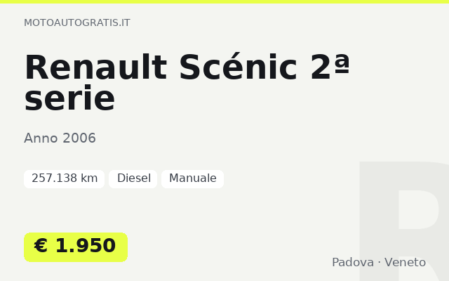 Renault Scénic 2ª serie