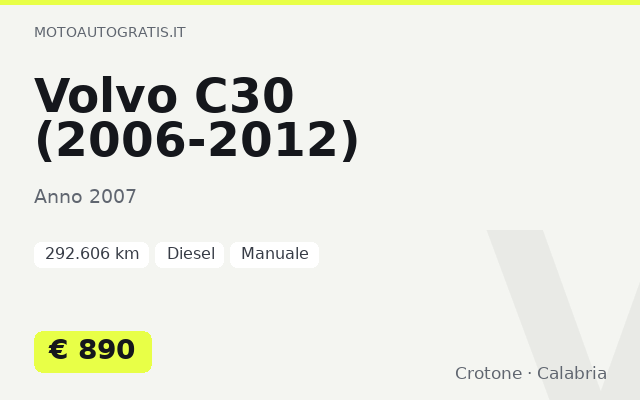 Volvo C30 (2006-2012)