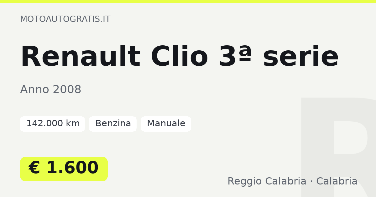 Renault Clio 3ª serie