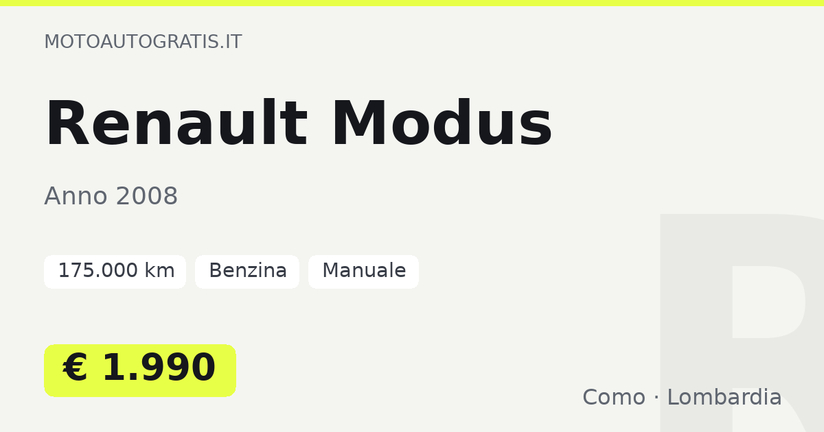 Renault Modus