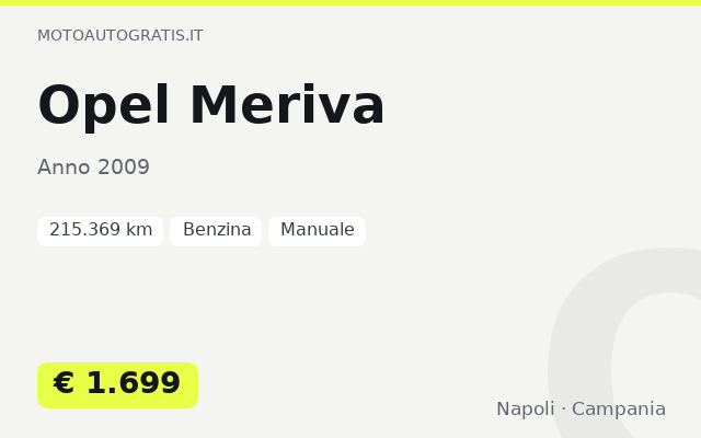 Opel Meriva