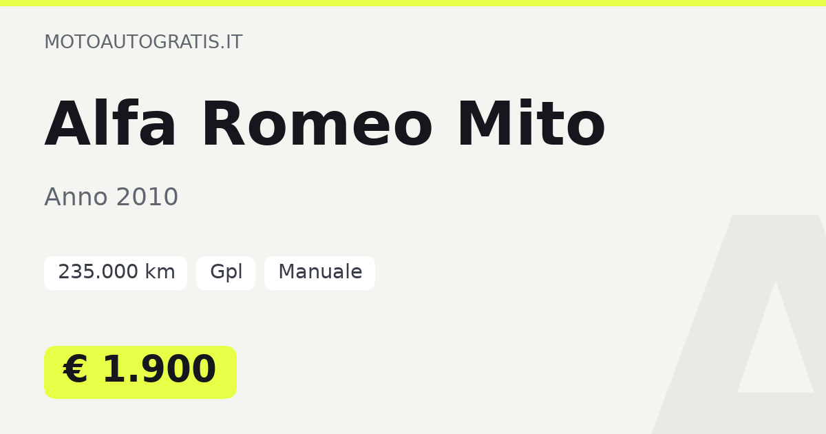 Alfa Romeo Mito