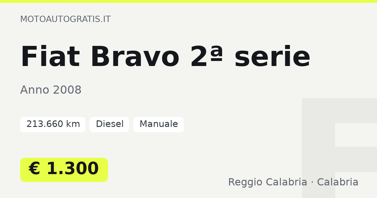 Fiat Bravo 2ª serie