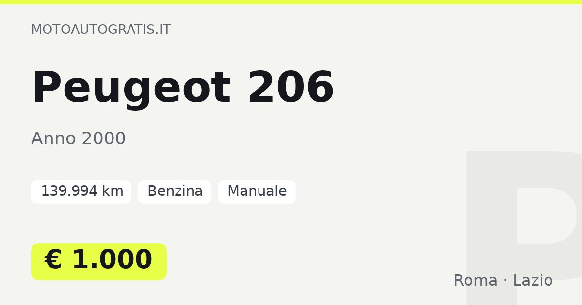 Peugeot 206