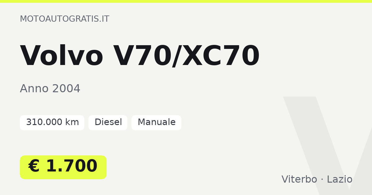 Volvo V70/XC70