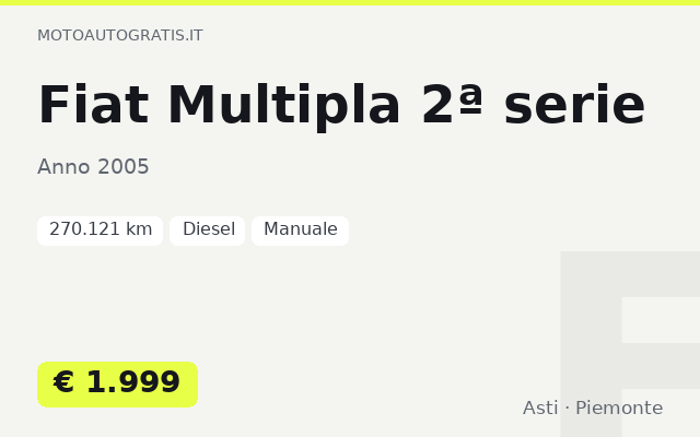 Fiat Multipla 2ª serie