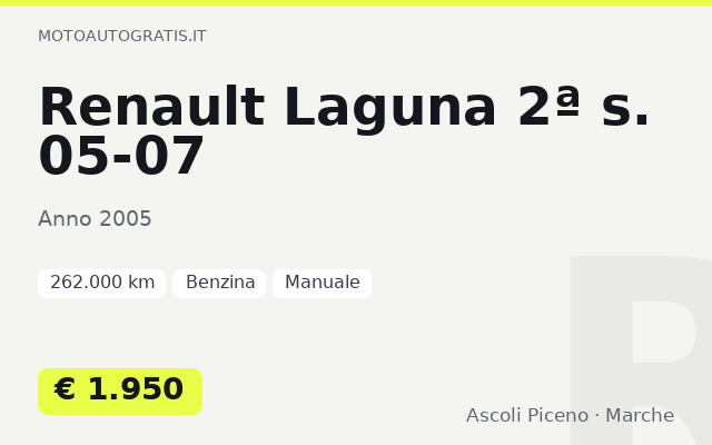 Renault Laguna 2ª s. 05-07