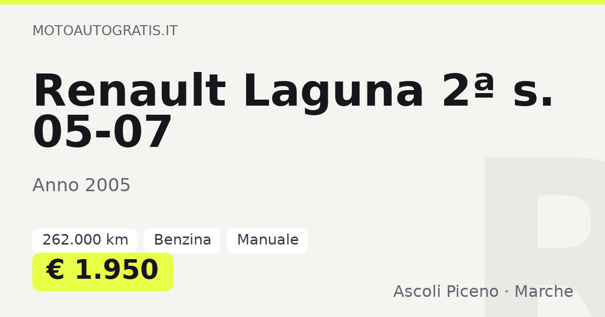 Renault Laguna 2ª s. 05-07