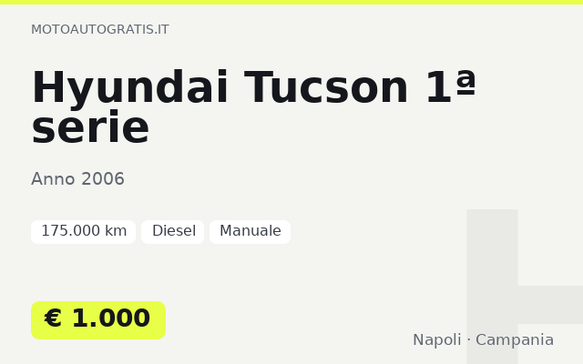 Hyundai Tucson 1ª serie