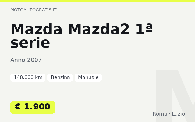Mazda Mazda2 1ª serie