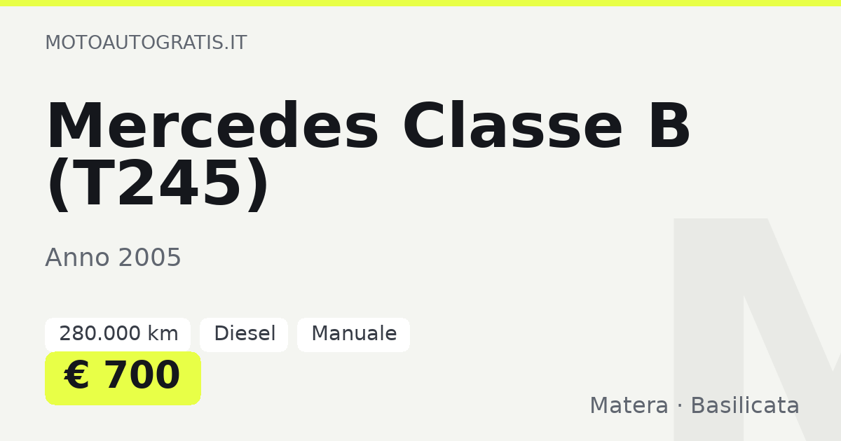 Mercedes Classe B (T245)