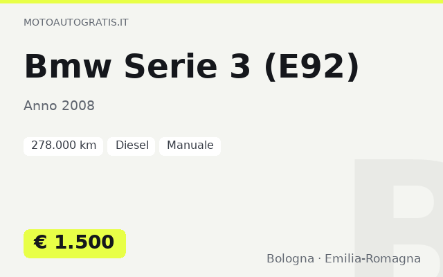 Bmw Serie 3 (E92)