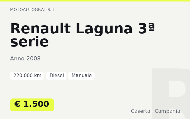 Renault Laguna 3ª serie