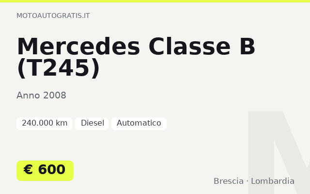 Mercedes Classe B (T245)