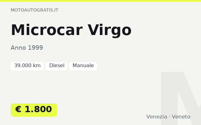 Microcar Virgo
