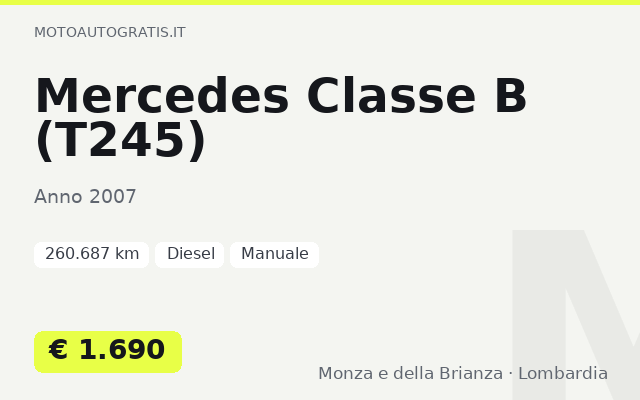 Mercedes Classe B (T245)