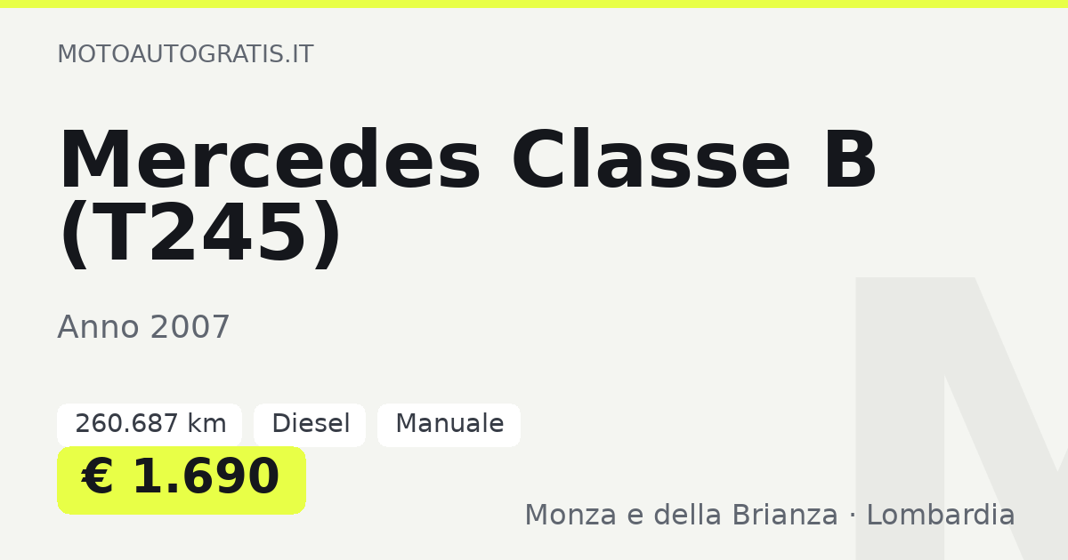 Mercedes Classe B (T245)