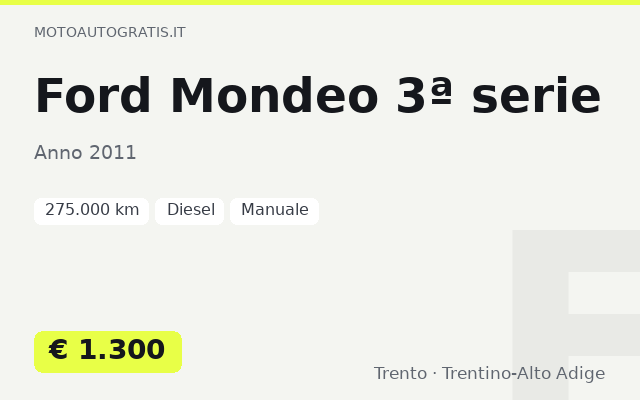Ford Mondeo 3ª serie
