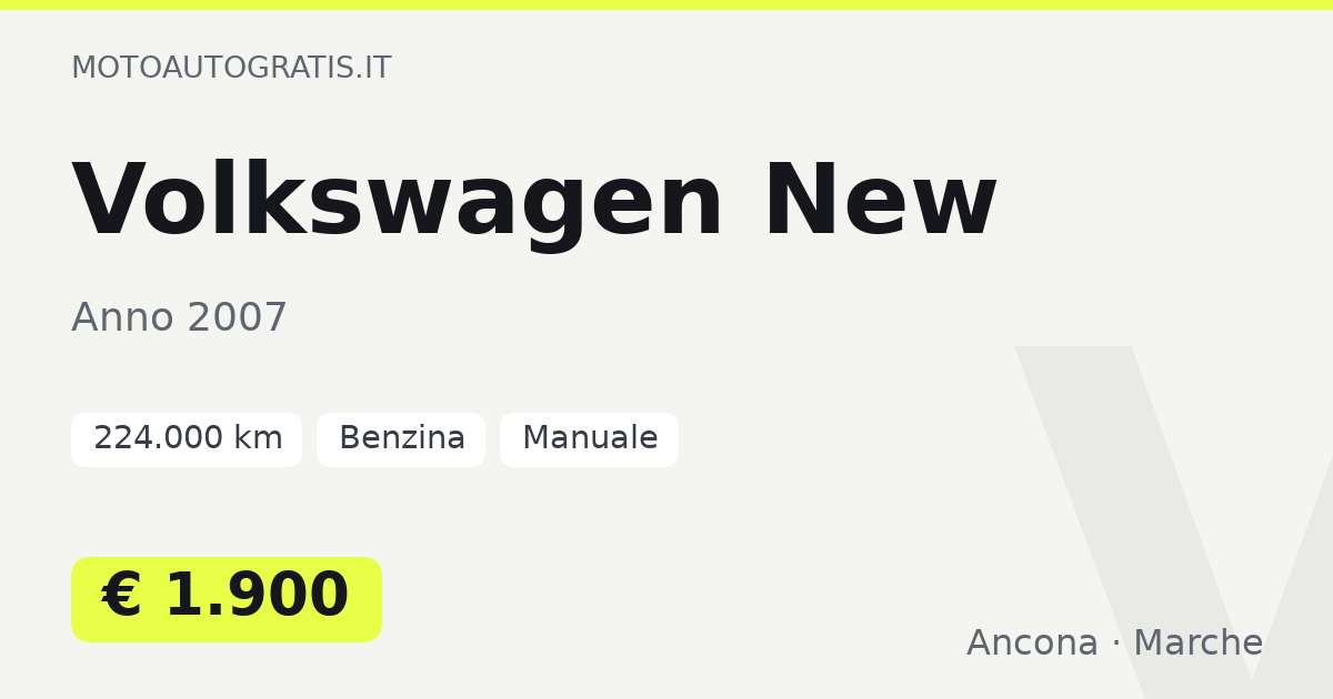 Volkswagen New