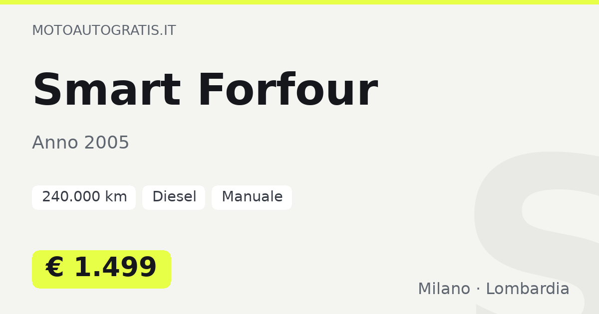 Smart Forfour