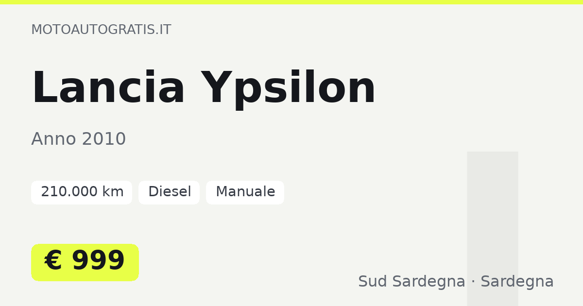 Lancia Ypsilon