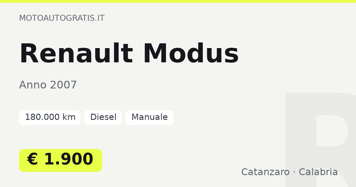 Renault Modus