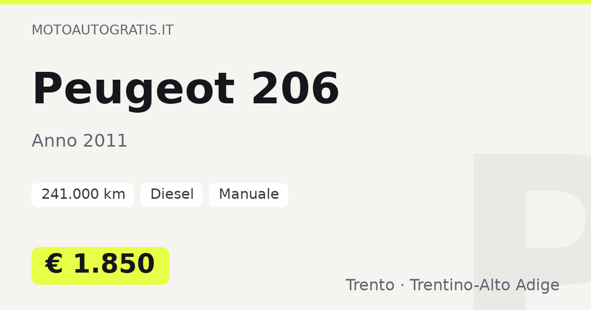 Peugeot 206