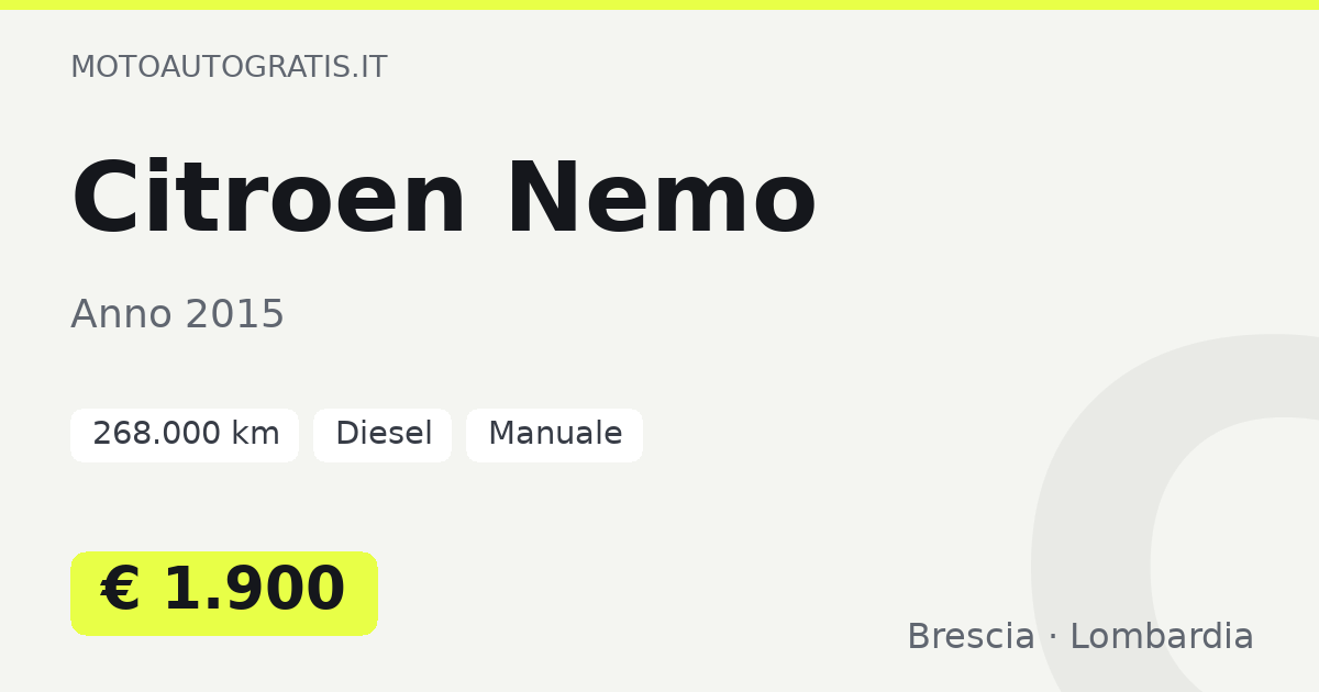Citroen Nemo