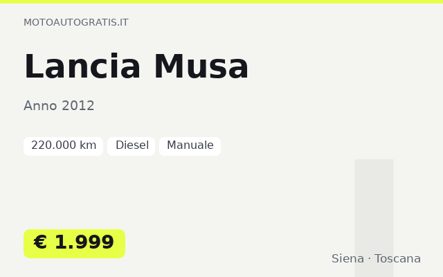 Lancia Musa