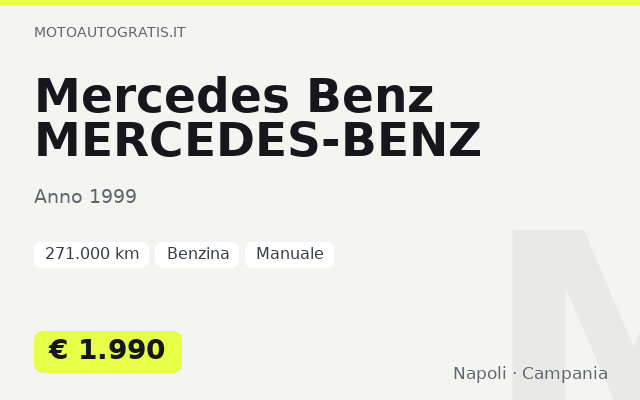 Mercedes Benz MERCEDES-BENZ