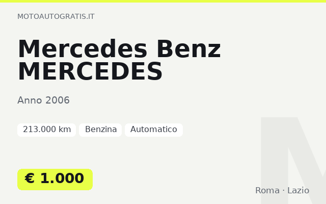 Mercedes Benz MERCEDES