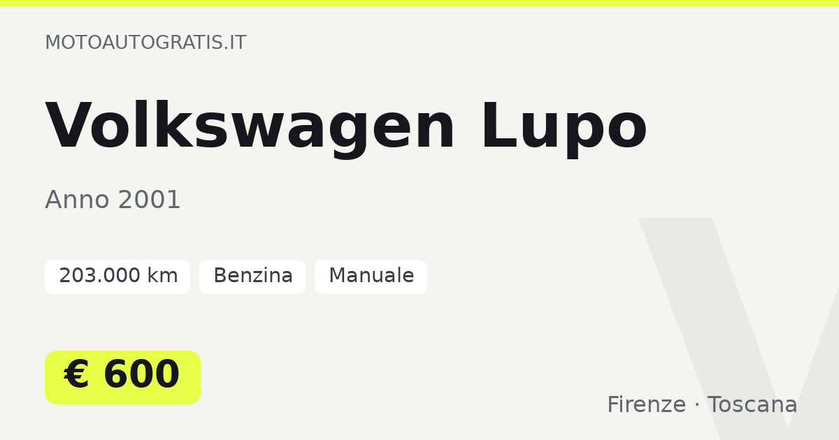 Volkswagen Lupo