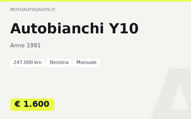 Autobianchi Y10