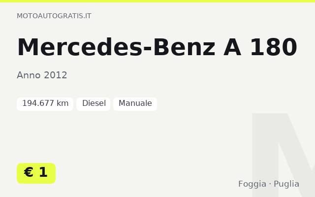 Mercedes-Benz A 180