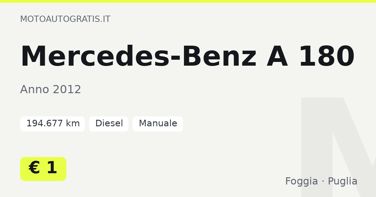 Mercedes-Benz A 180