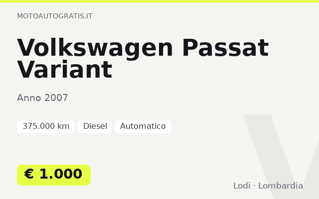 Volkswagen Passat Variant