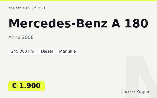 Mercedes-Benz A 180