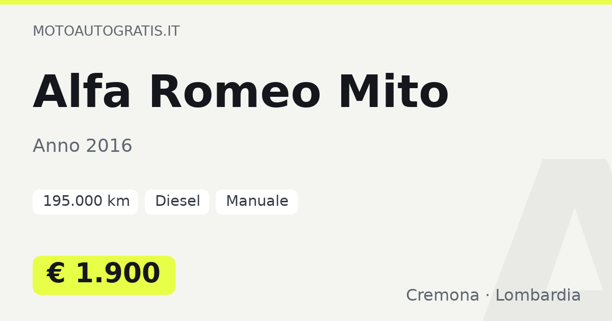 Alfa Romeo Mito
