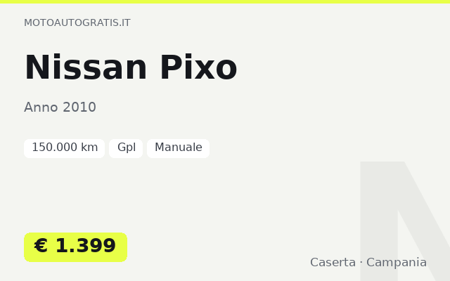 Nissan Pixo