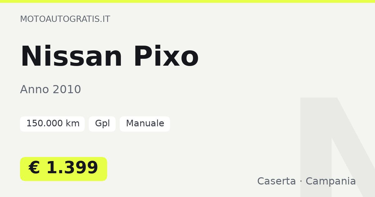 Nissan Pixo