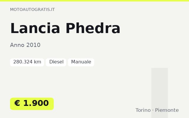 Lancia Phedra