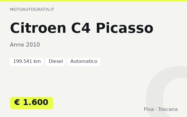 Citroen C4 Picasso