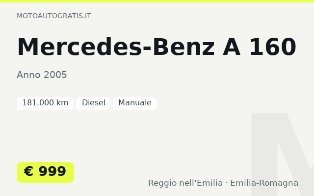 Mercedes-Benz A 160
