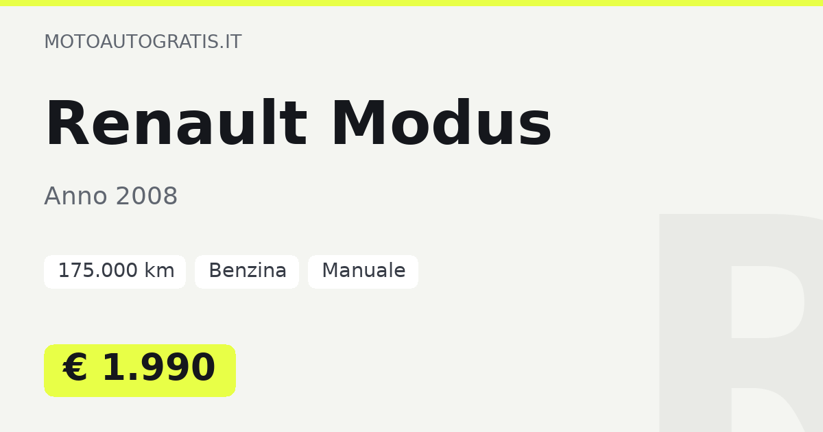 Renault Modus