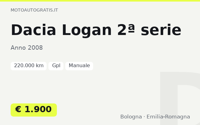 Dacia Logan 2ª serie